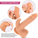 Load image into Gallery viewer, 9.8 Inch Liquid Silicone Realistic Vibrating Thrusting Dildo