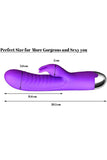 Load image into Gallery viewer, G Point Dildo Female Rabbit Vibrator Double Vibration Stimulator Silicone Clitoris Vagina Massager