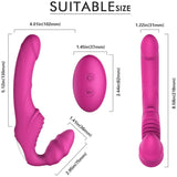 Load image into Gallery viewer, Remote Control Vibrating Strapless Strap On Silicone Dildo Vibrator