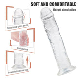 Load image into Gallery viewer, 4 Kinds Size Super Suction Transparent Realistic Dildo